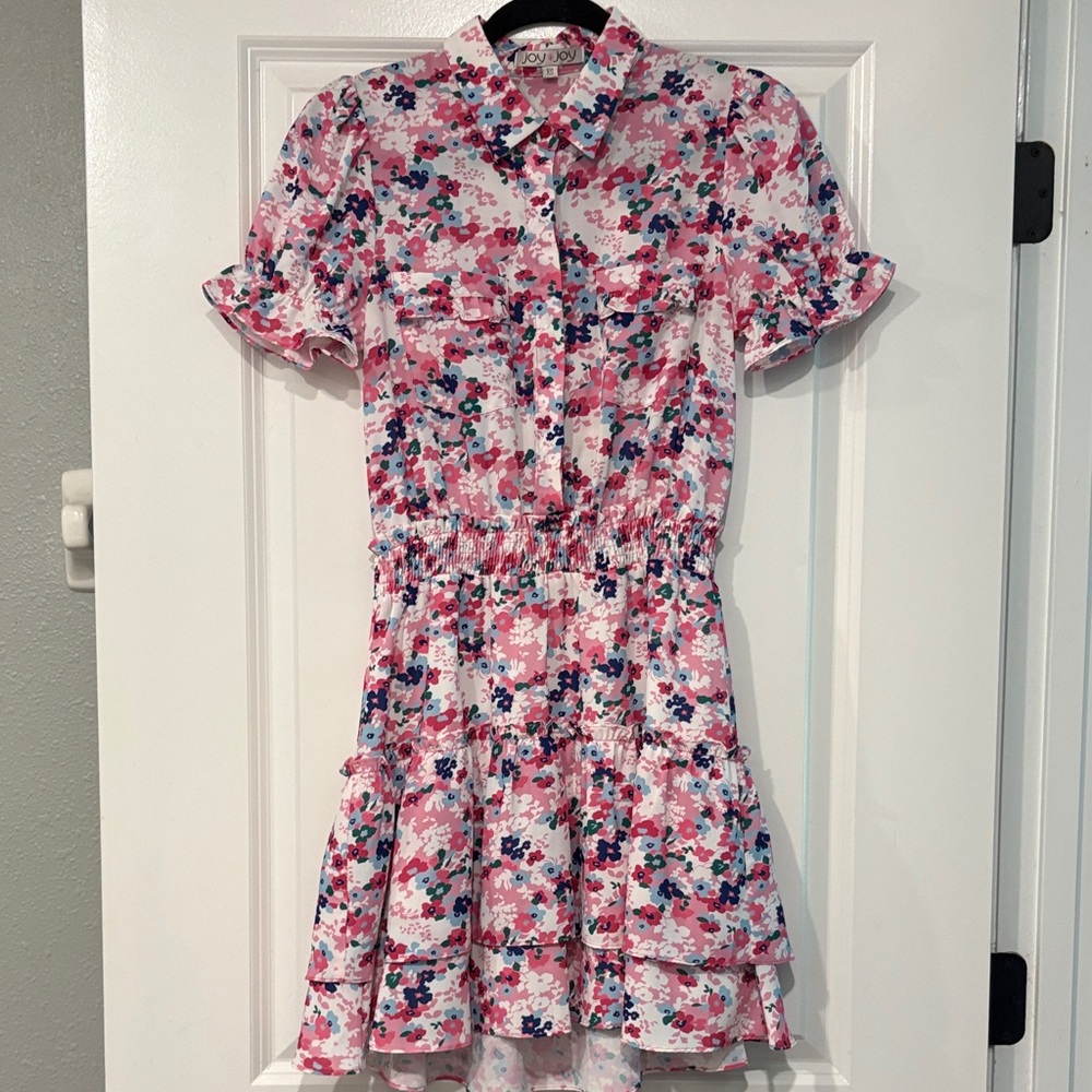 Joy Joy Floral Ruffle mini Dress